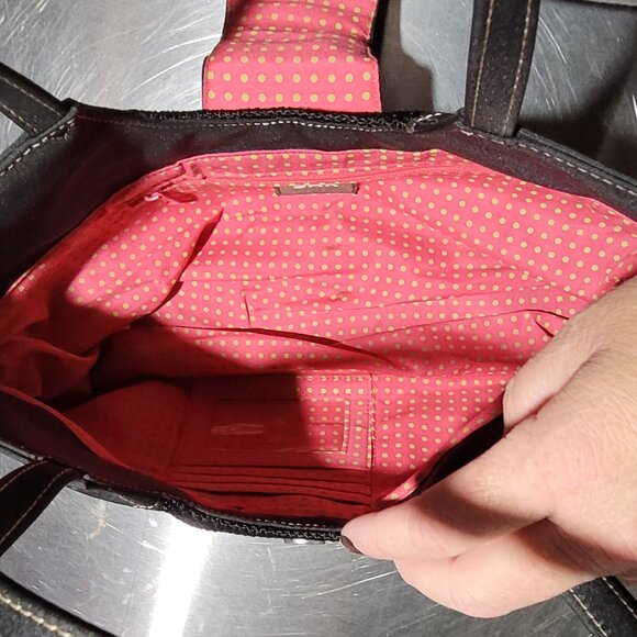 THE SAK BLACK CROCHET HANDBAG PURSE EUC - Picture 2 of 11